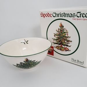 SPODE Nut Bowl Christmas Tree Collection, 5.5" Round